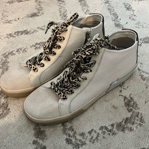 High top cream/cheetah print Dolce Vita shoes-size 10-